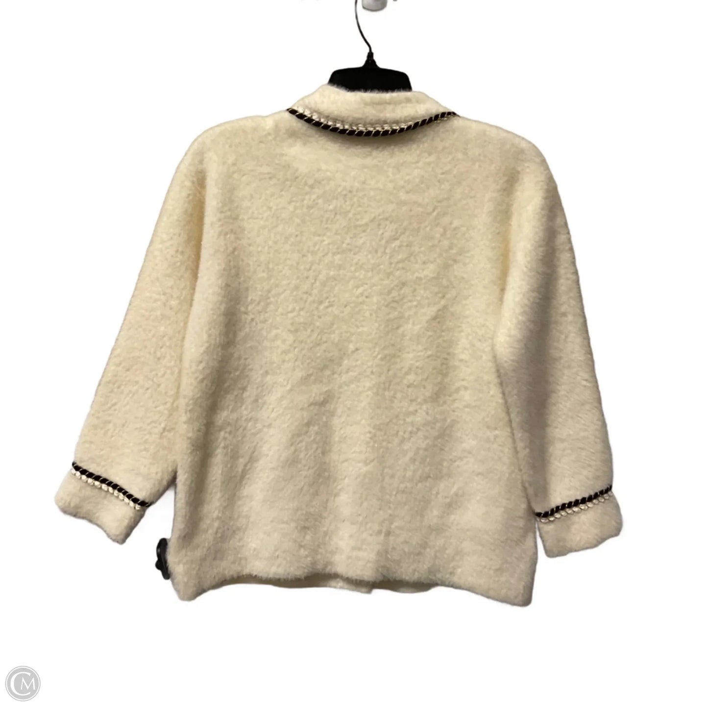 Sweater Cardigan By Cmc In Cream, Size: M