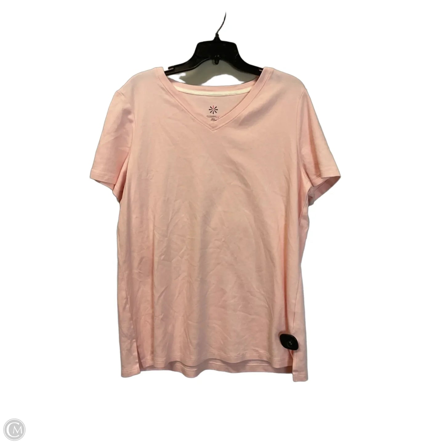 Top Short Sleeve Basic By Clothes Mentor In Pink, Size: Xl