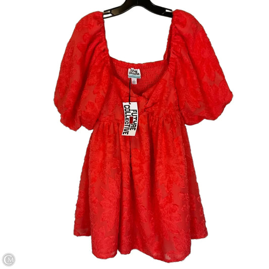 Dress Casual Short By Future Collective In Red, Size: M