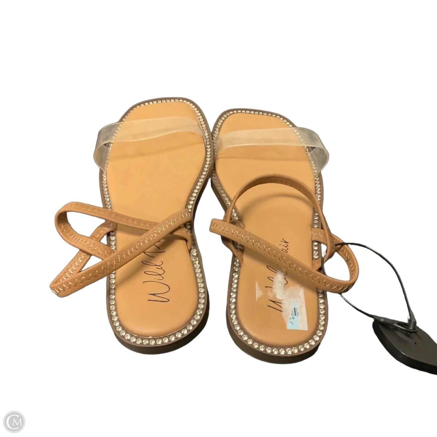 Sandals Flats By Clothes Mentor In Brown, Size: 6.5