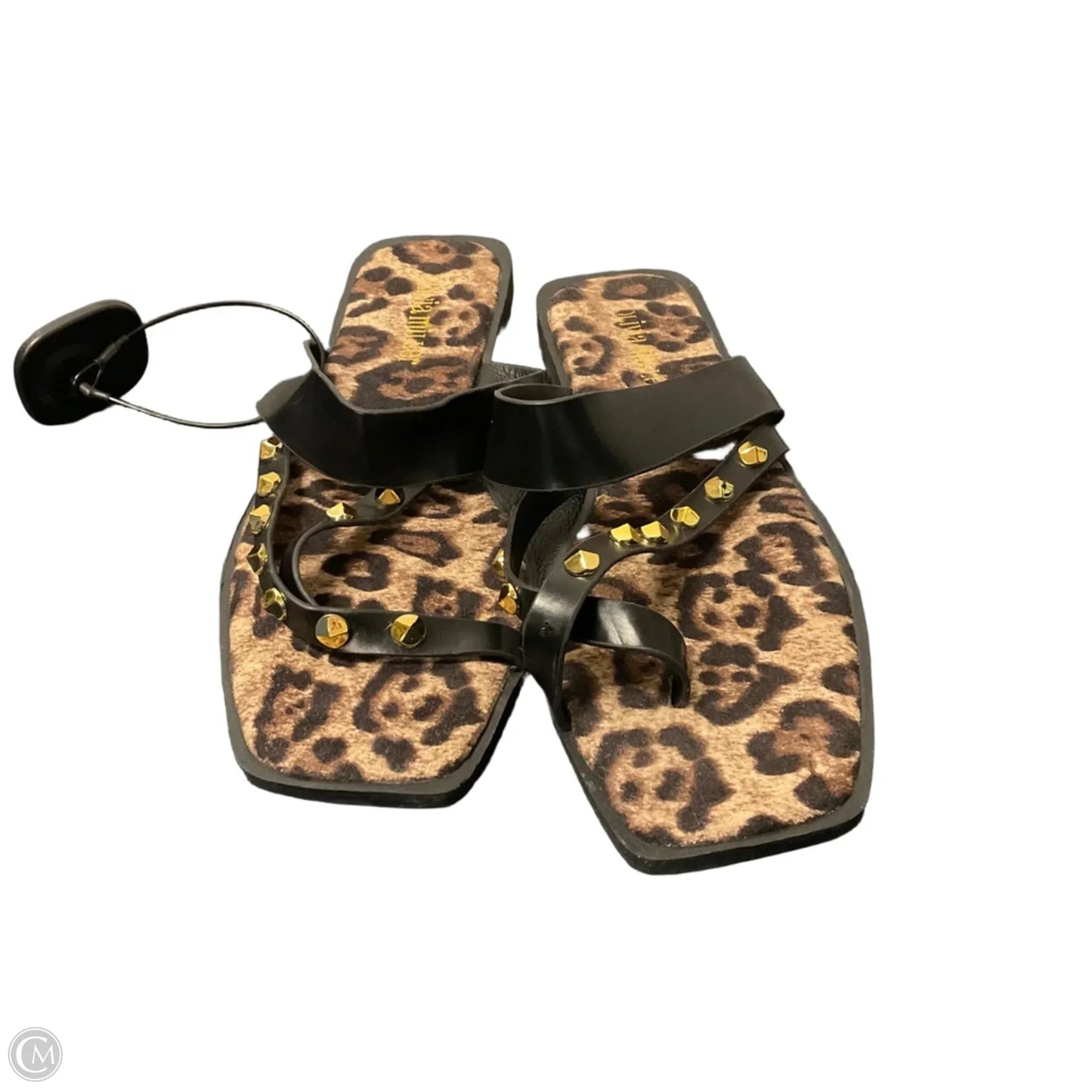 Sandals Flats By Olivia Miller In Animal Print, Size: 8