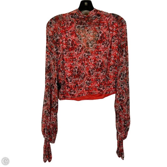 Top Long Sleeve By Free People In Red, Size: Xs