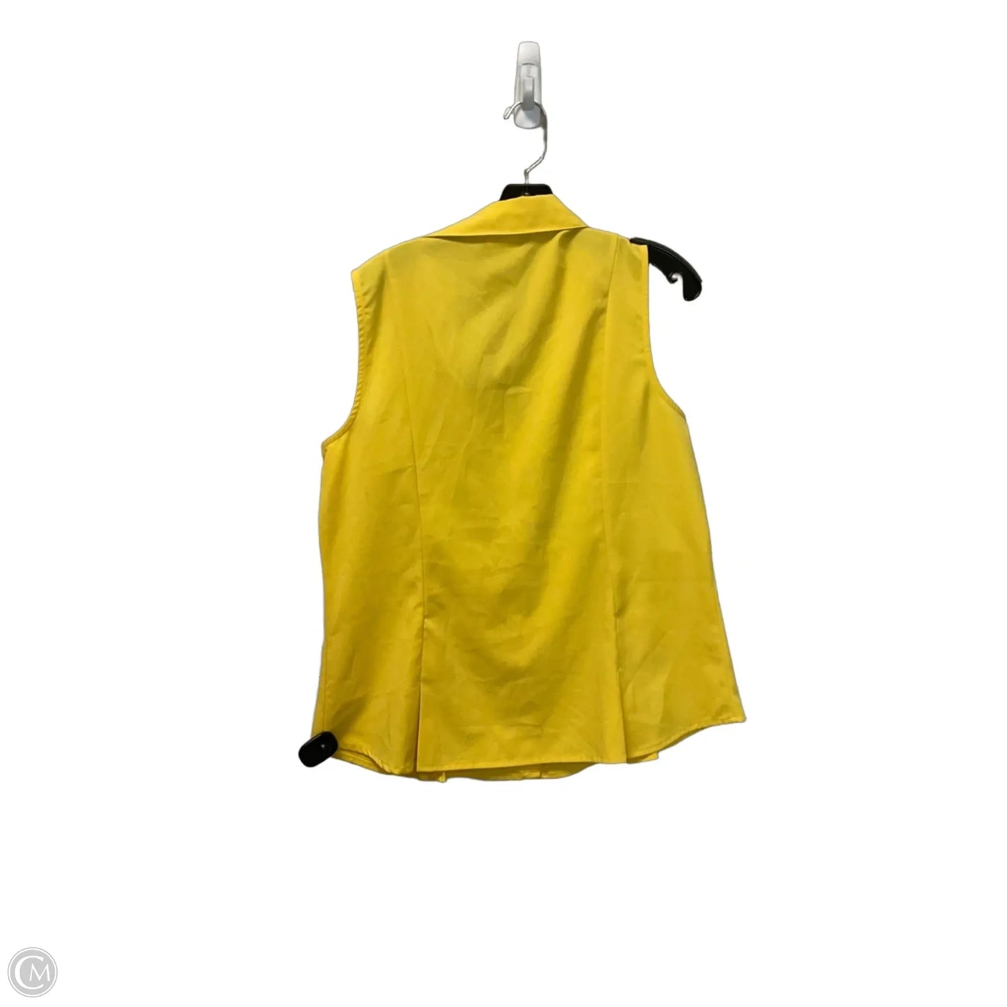 Top Sleeveless Basic By Cato In Yellow, Size: L