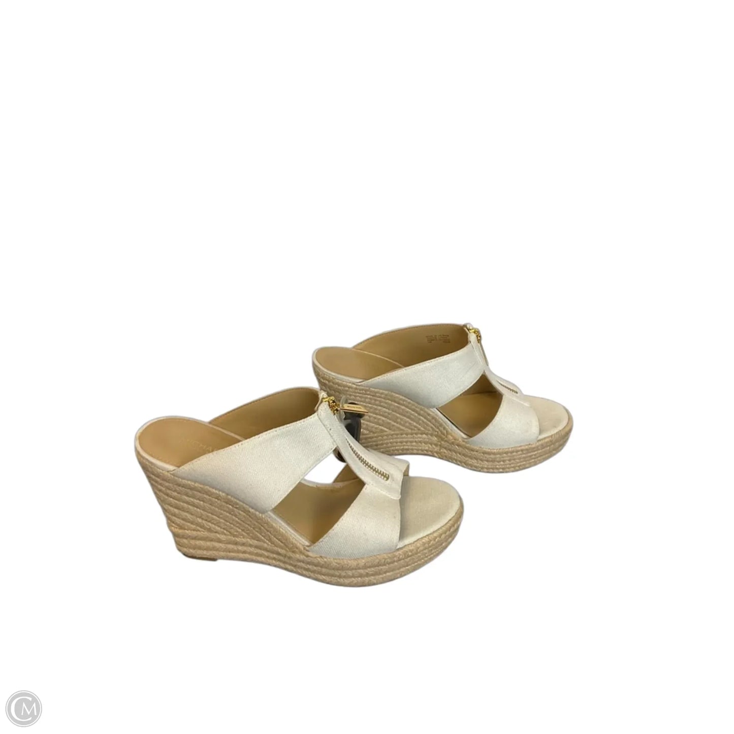 Sandals Designer By Michael Kors In White, Size: 9