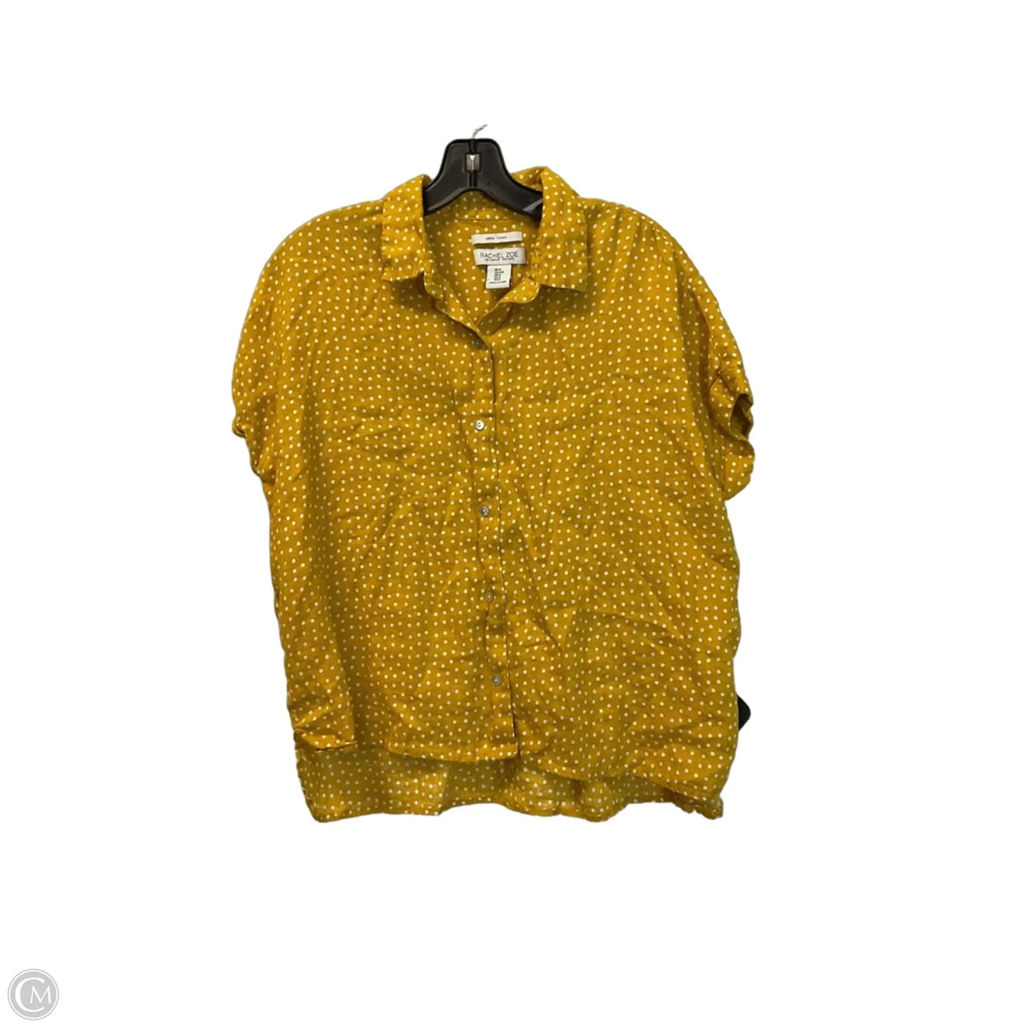 Top Short Sleeve Basic By Rachel Zoe In Yellow, Size: S