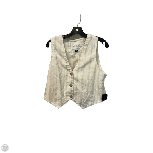 Vest Other By American Eagle In Cream, Size: M