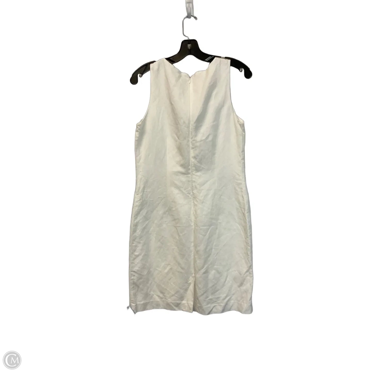 Dress Casual Midi By Banana Republic In White, Size: 6