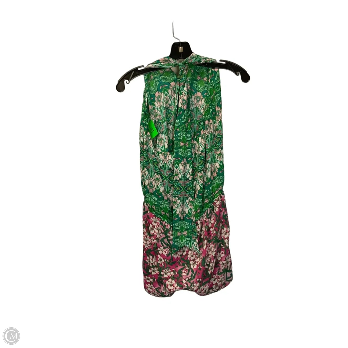 Romper By Bcbgmaxazria In Green & Pink, Size: M