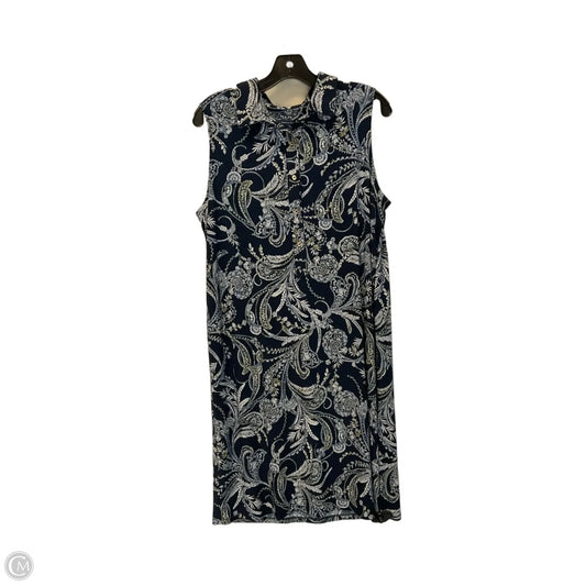 Dress Casual Midi By Tommy Hilfiger In Blue, Size: L