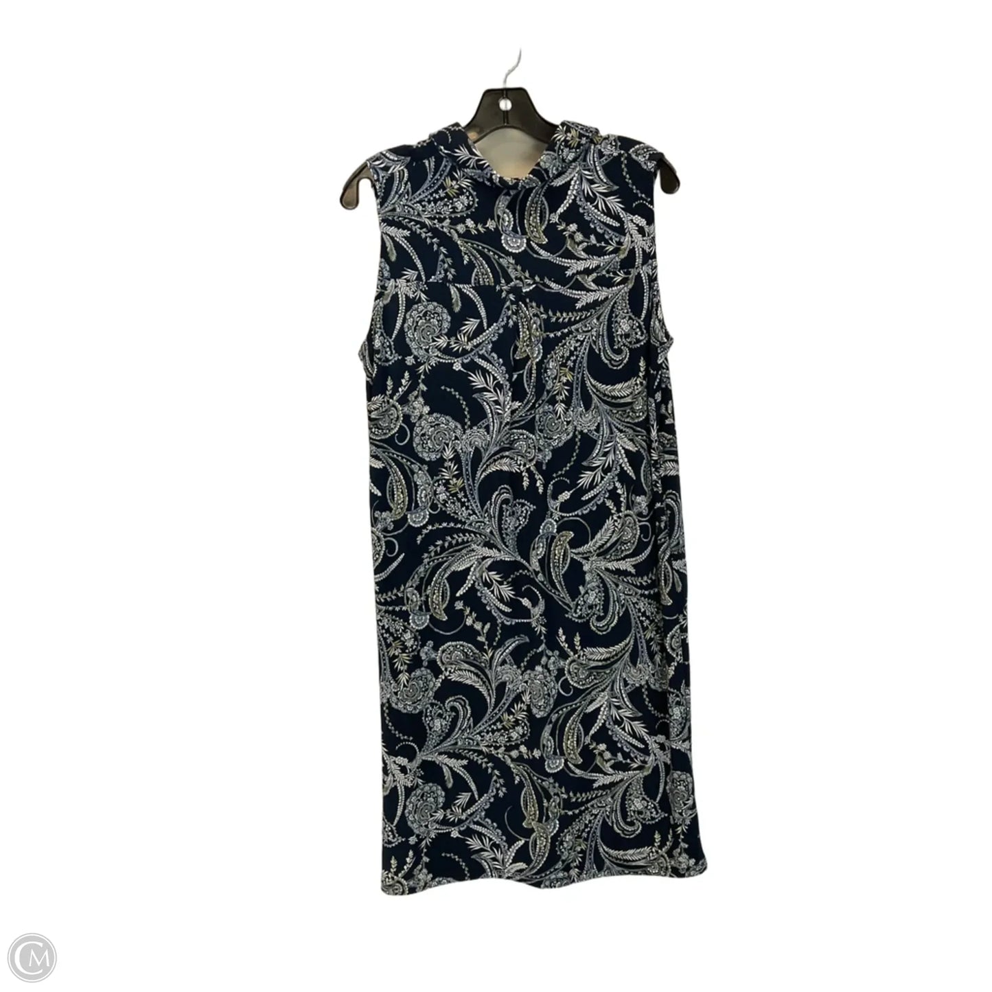 Dress Casual Midi By Tommy Hilfiger In Blue, Size: L