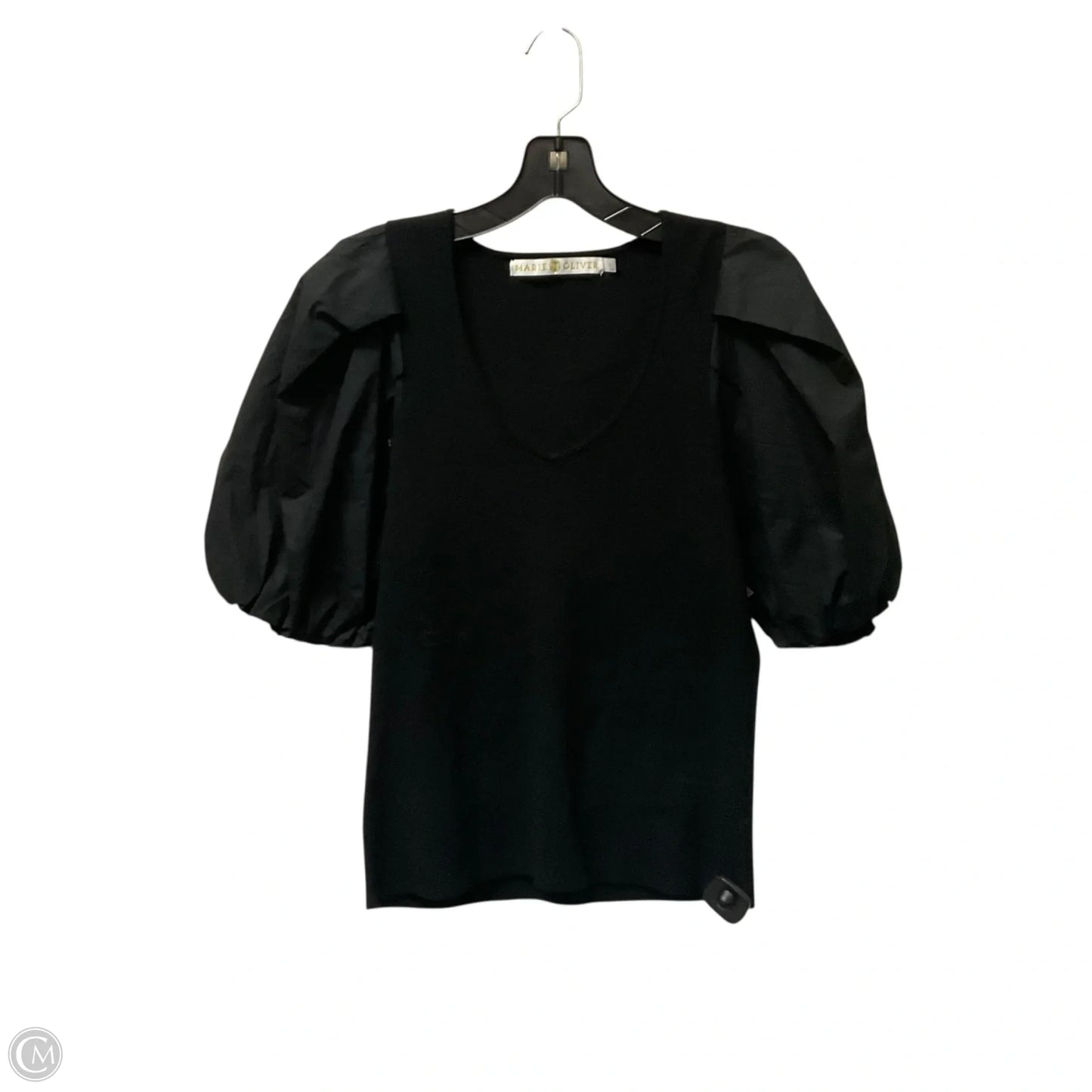Top Short Sleeve By Marie Oliver In Black, Size: L