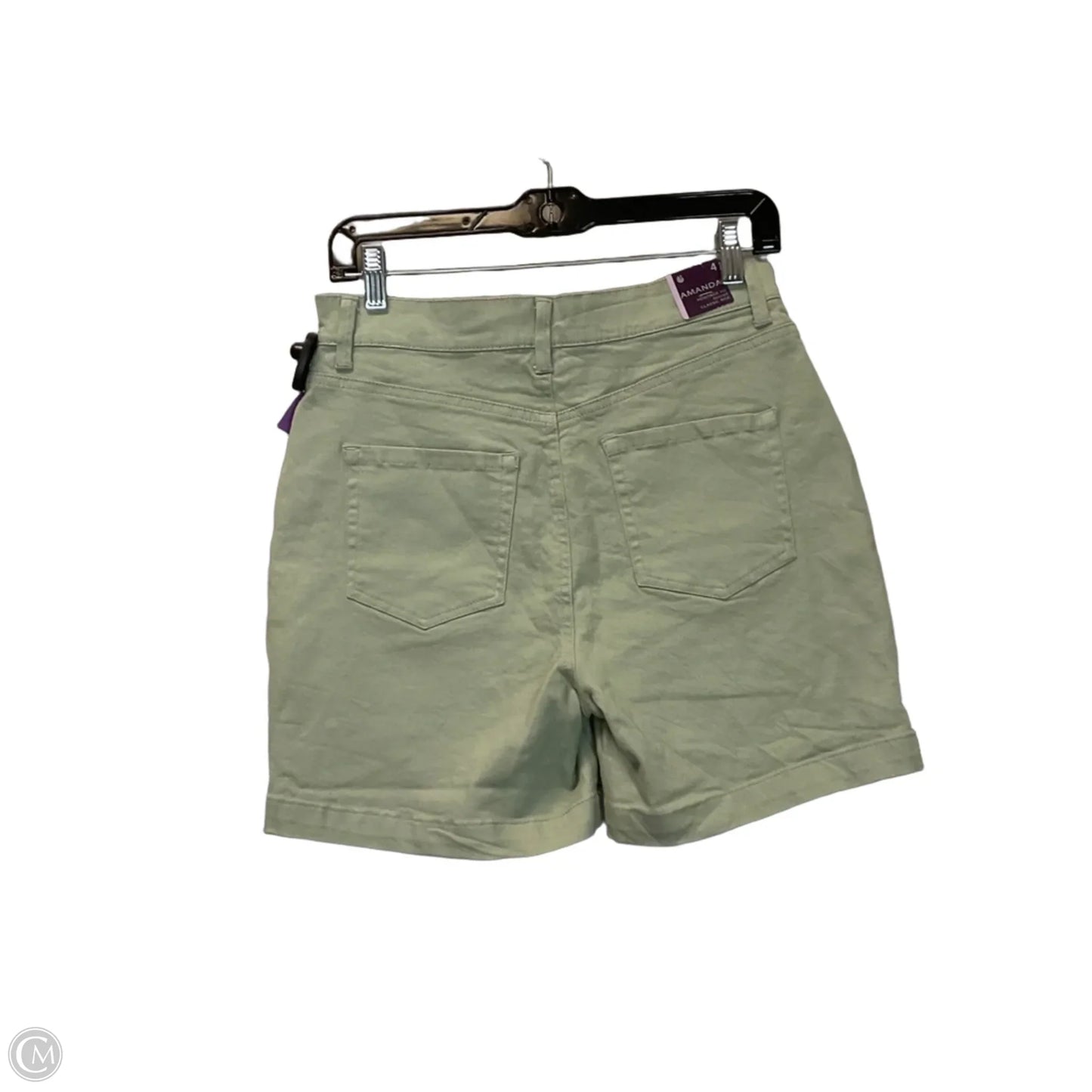 Shorts By Gloria Vanderbilt In Green Denim, Size: 4