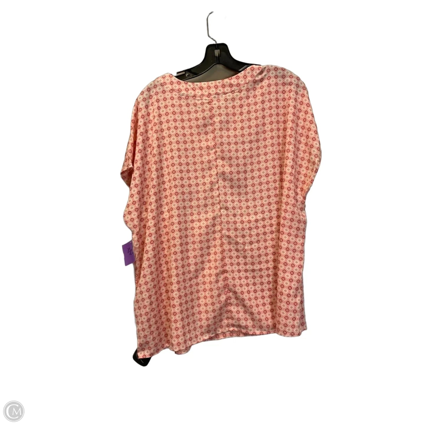Top Short Sleeve By Talbots In Pink, Size: L