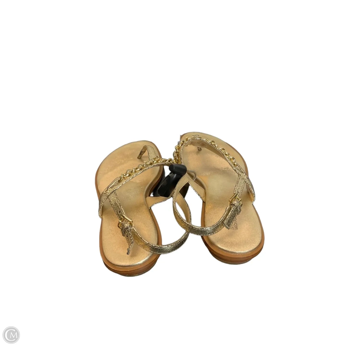 Sandals Flats By Michael By Michael Kors In Gold, Size: 8
