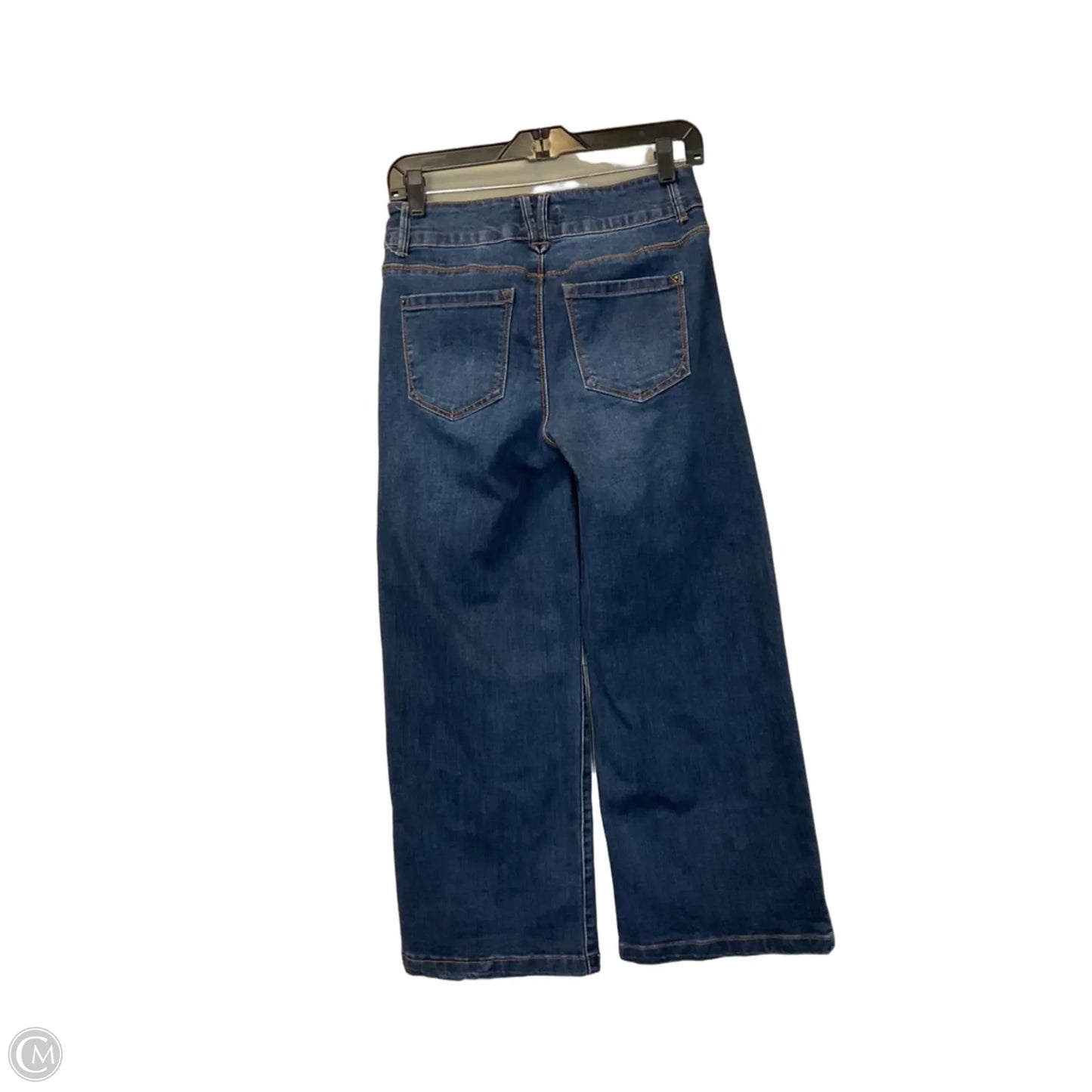 Jeans Wide Leg By Curve Appeal In Blue Denim, Size: 2