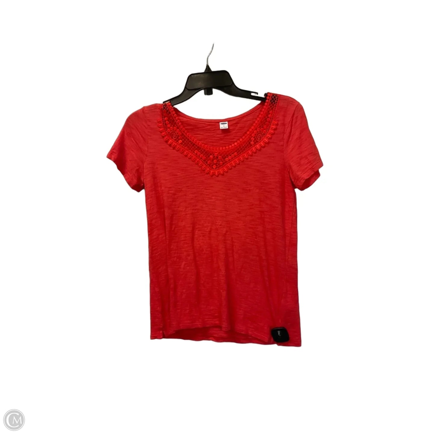 Top Short Sleeve By Old Navy In Red, Size: S