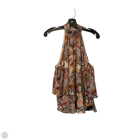 Top Sleeveless By Cece In Multi-colored, Size: L