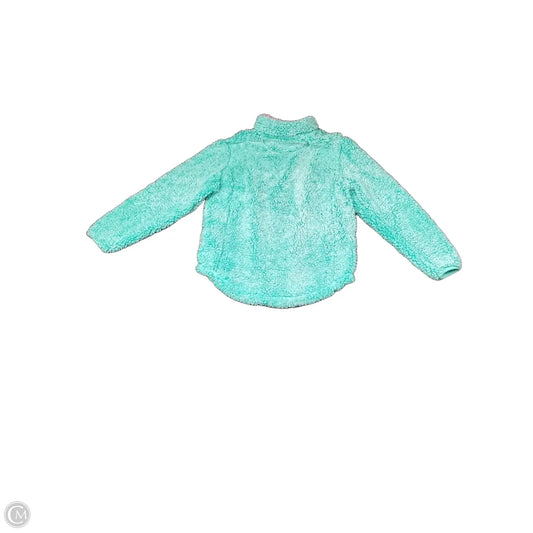 Jacket Fleece By Simply Southern In Blue & Pink, Size: L