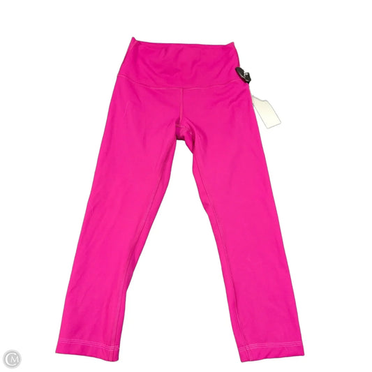 Athletic Capris By Lululemon In Pink, Size: 6