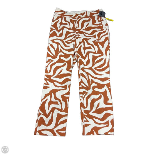 Athletic Leggings By Spanx In Brown & Cream, Size: S