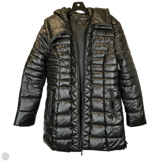 Jacket Puffer & Quilted By Kenneth Cole In Black, Size: M