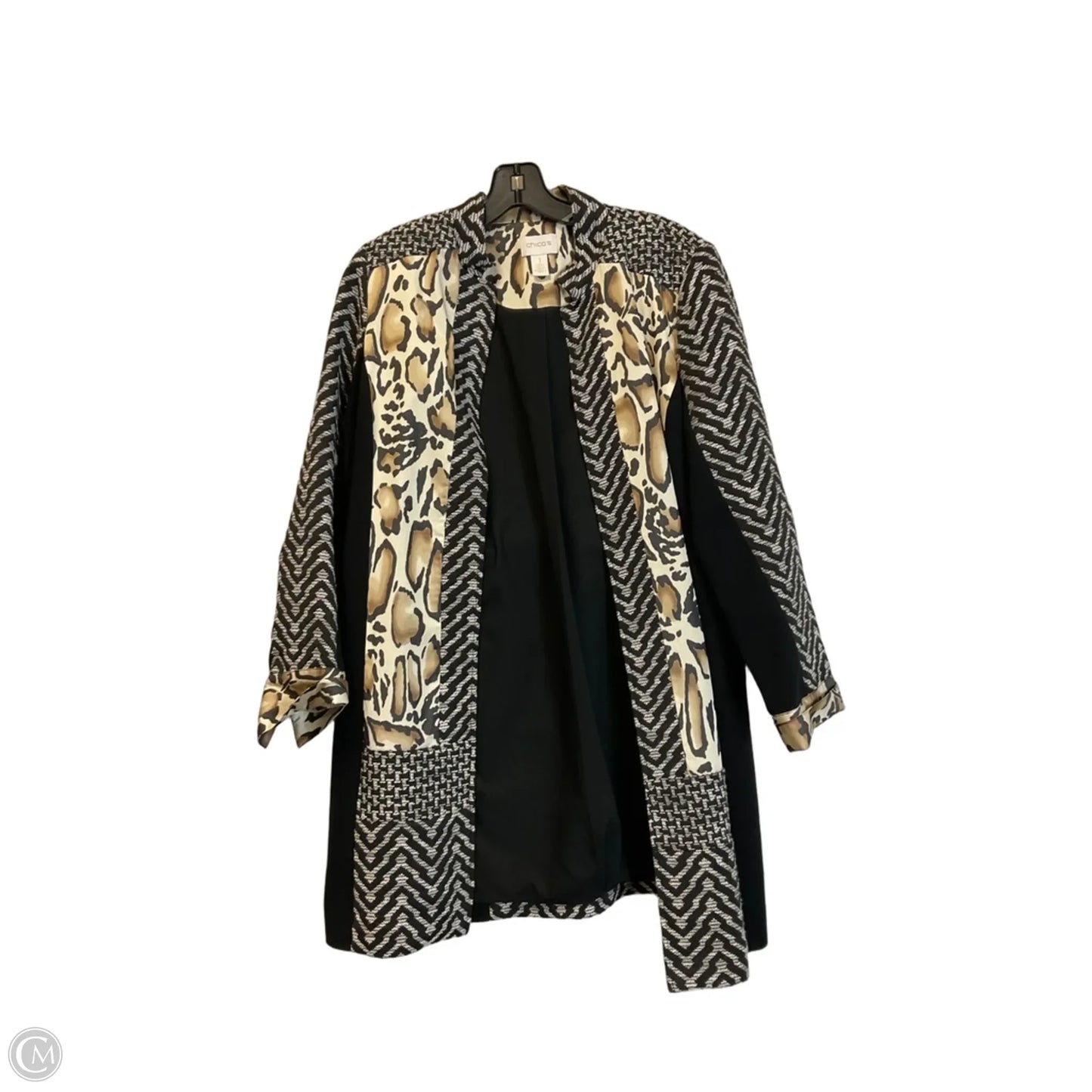 Blazer By Chicos In Animal Print, Size: S
