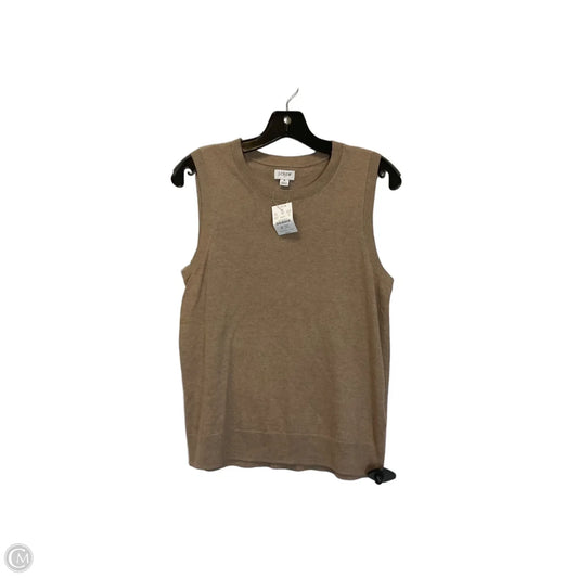 Top Sleeveless By J. Crew In Brown, Size: S