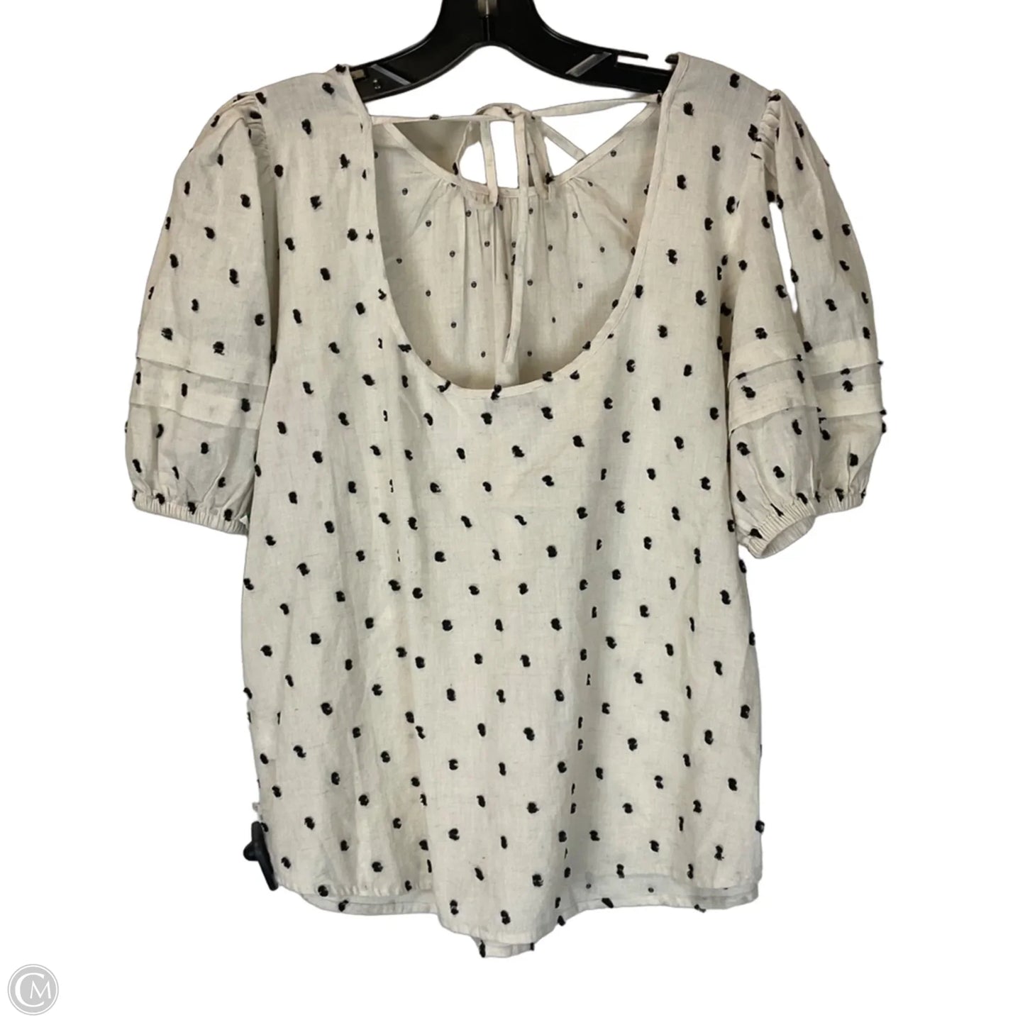 Top Short Sleeve By Madewell In Cream, Size: S
