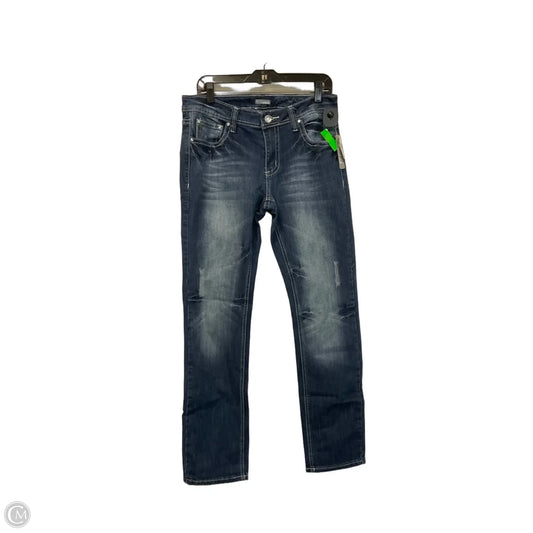 Jeans Straight By New Directions In Blue Denim, Size: 10