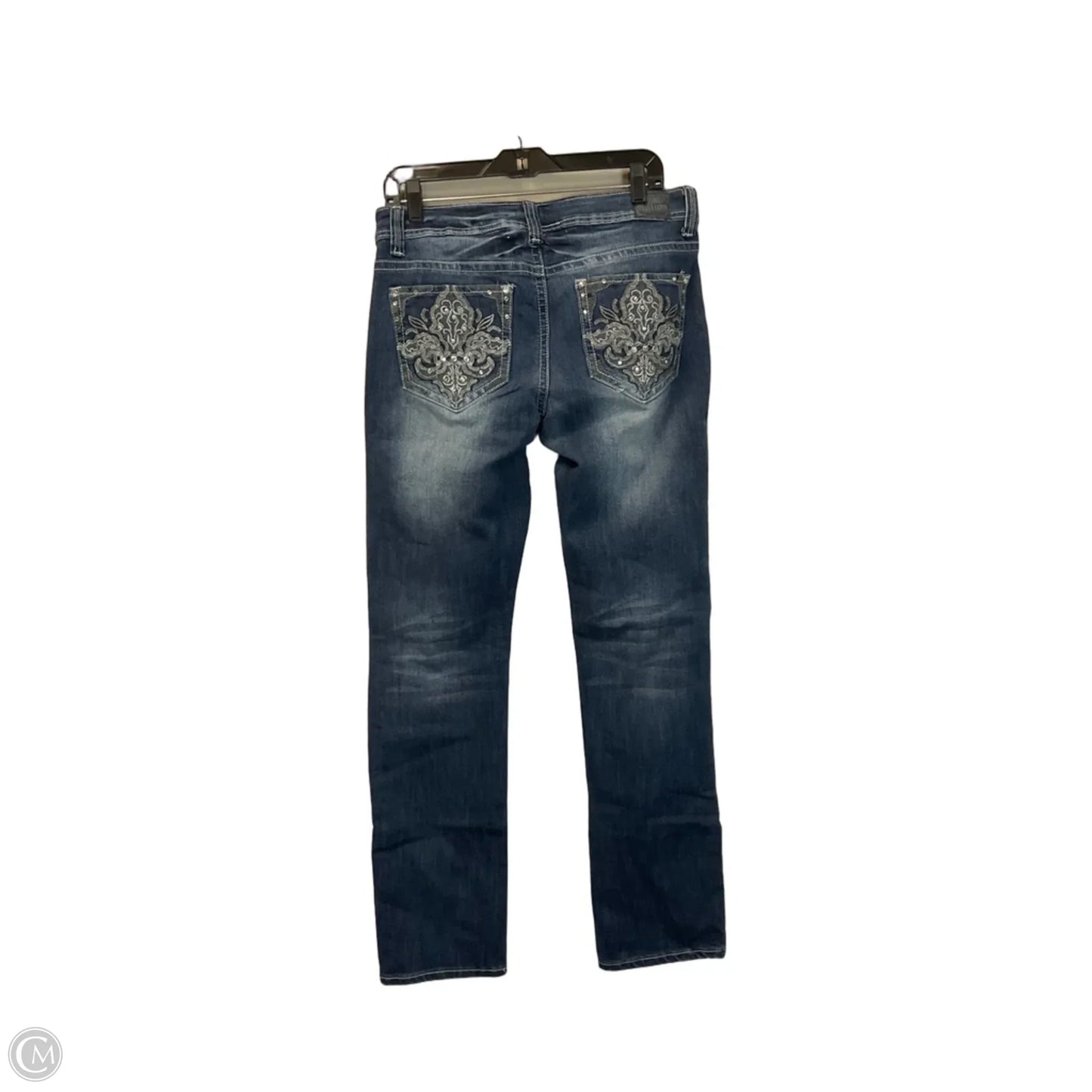 Jeans Straight By New Directions In Blue Denim, Size: 10
