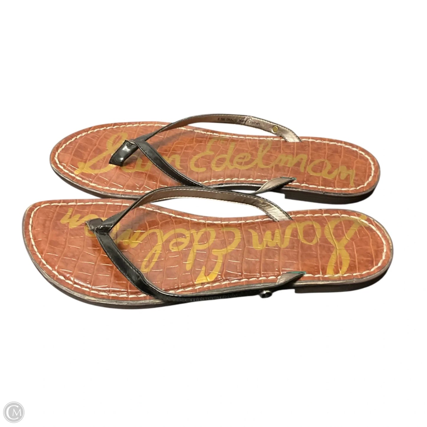 Sandals Flip Flops By Sam Edelman In Black & Brown, Size: 8.5