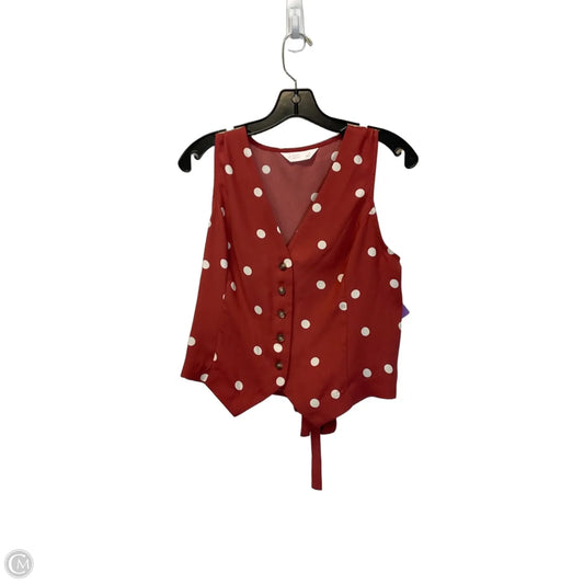 Top Sleeveless By Lc Lauren Conrad In Red, Size: S