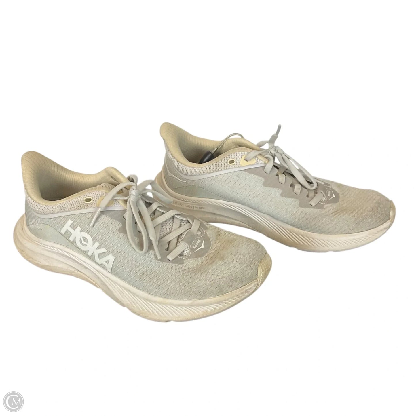 Shoes Athletic By Hoka In Grey & White, Size: 7