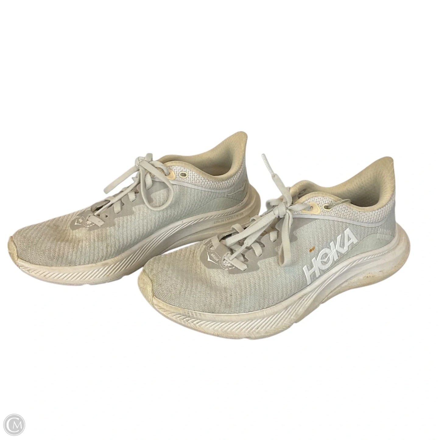 Shoes Athletic By Hoka In Grey & White, Size: 7