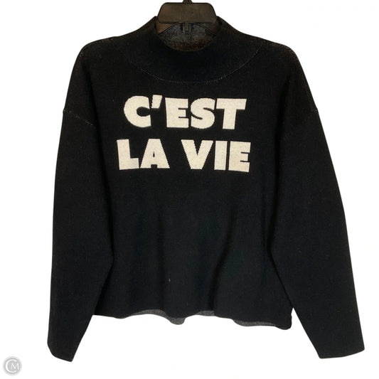 Top Long Sleeve By Maeve In Black, Size: M