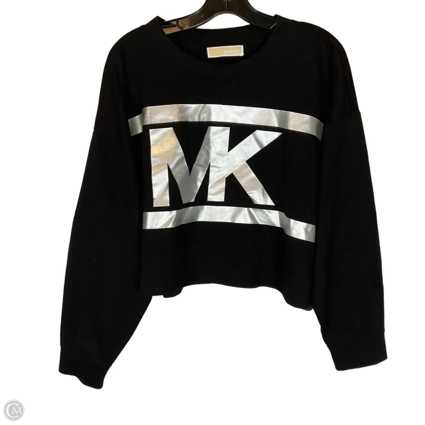 Top Long Sleeve By Michael By Michael Kors In Black, Size: S