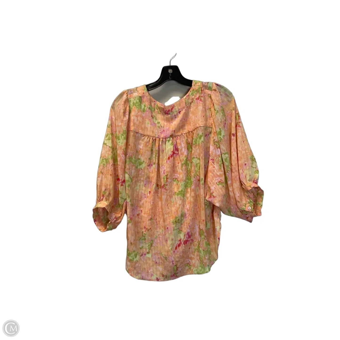 Top 3/4 Sleeve By Rose And Olive In Orange, Size: M