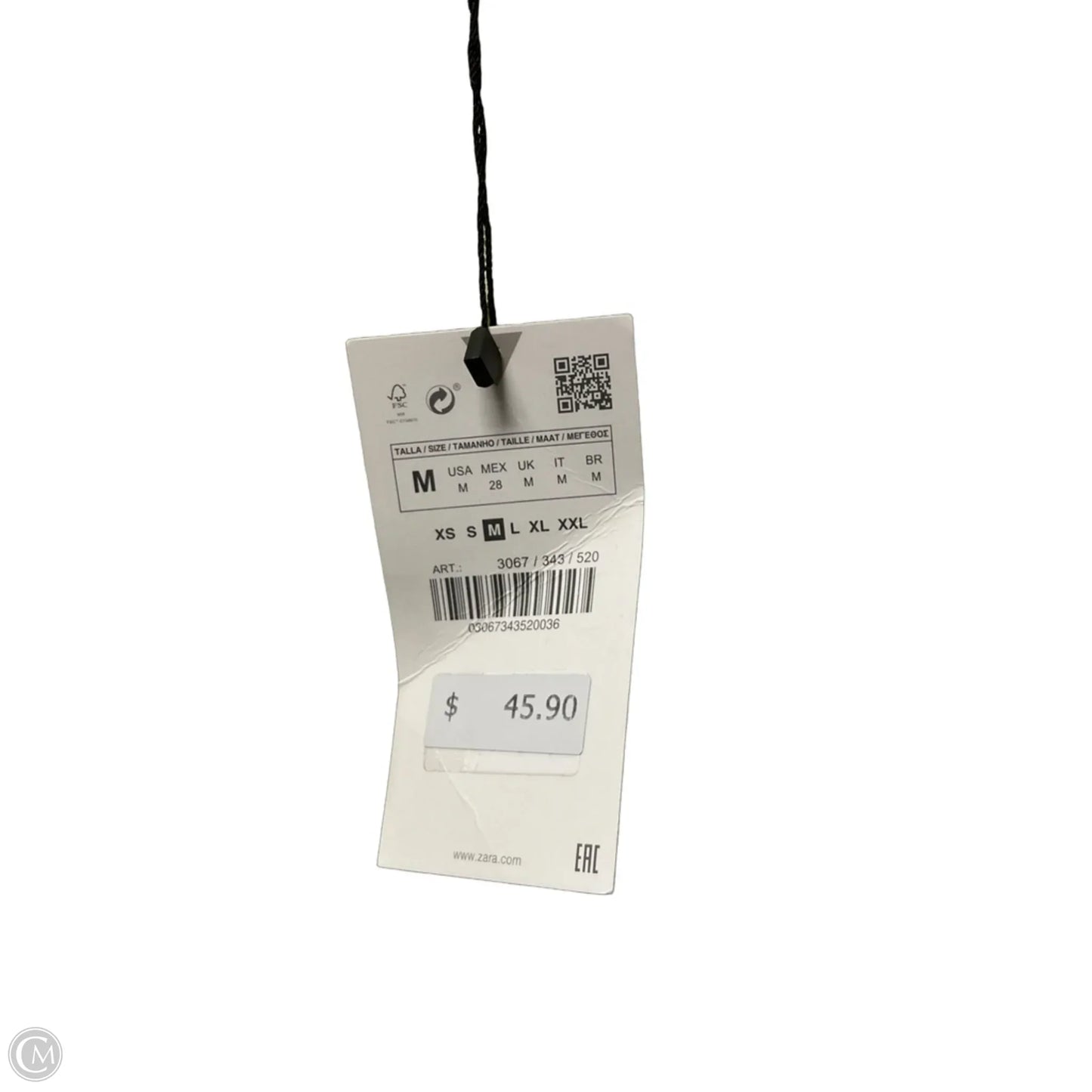 Dress Casual Short By Zara In Green, Size: M