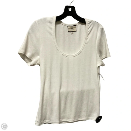 Top Short Sleeve By Tuckernuck In White, Size: M
