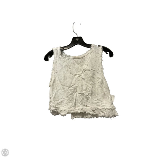 Top Sleeveless By New In In White, Size: L