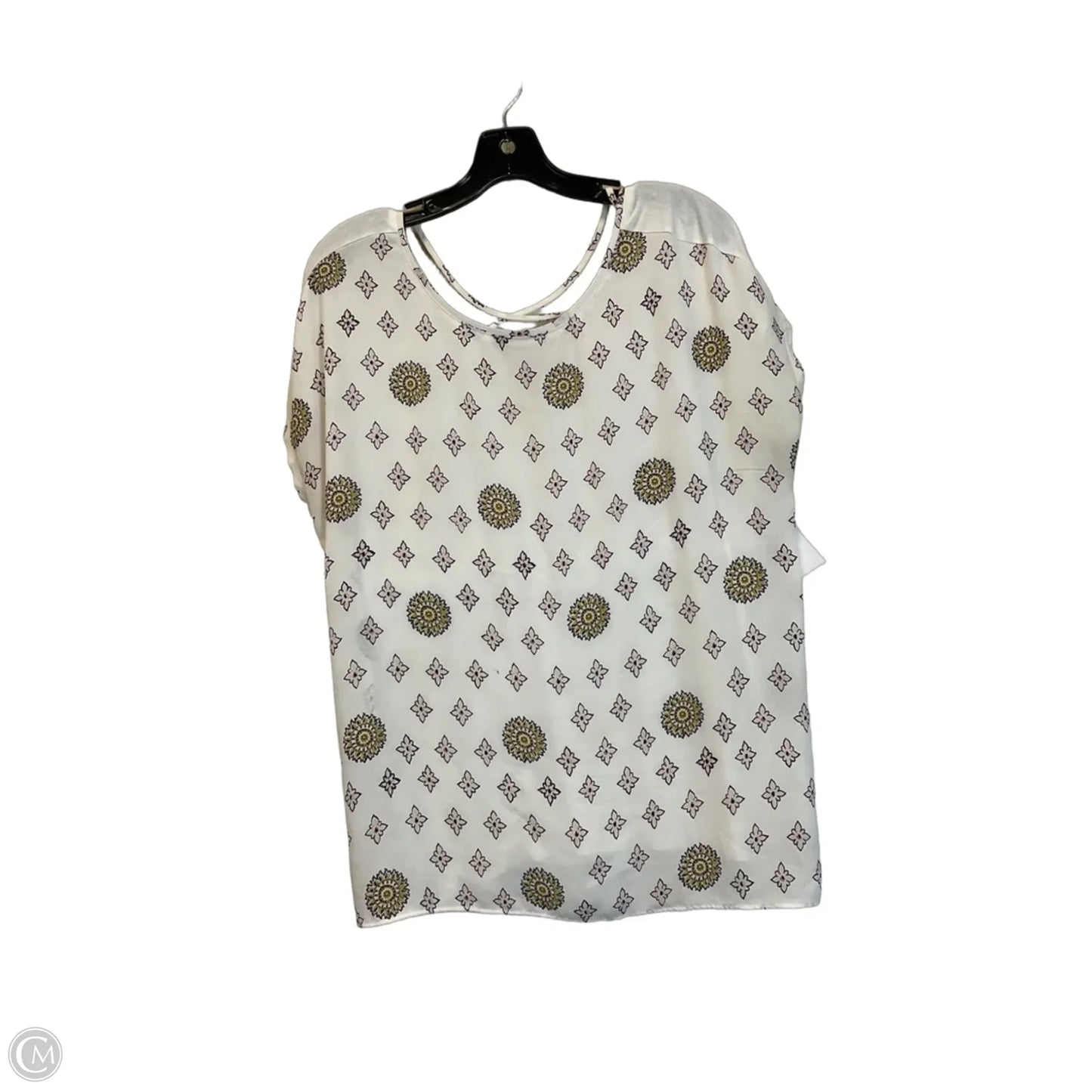 Top Short Sleeve By Loft In White, Size: M