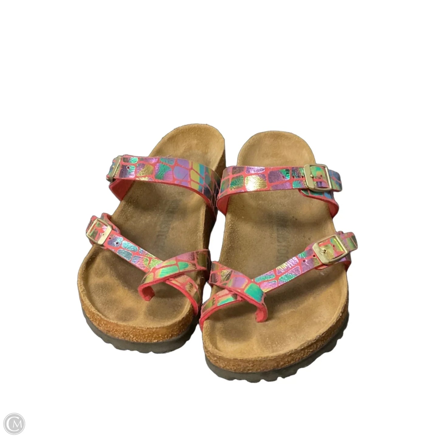 Sandals Flats By Birkenstock In Pink, Size: 6.5