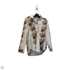 Top Long Sleeve By Chicos In Striped Pattern, Size: S