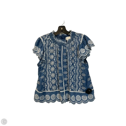 Top Sleeveless By Clothes Mentor In Blue, Size: L