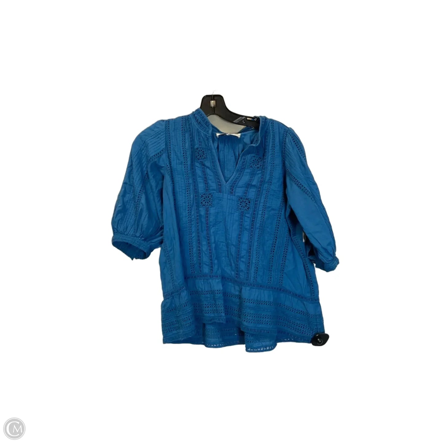 Top Short Sleeve By Clothes Mentor In Blue, Size: 4