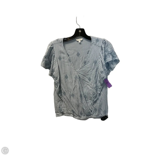 Top Short Sleeve By Lucky Brand In Striped Pattern, Size: Sp