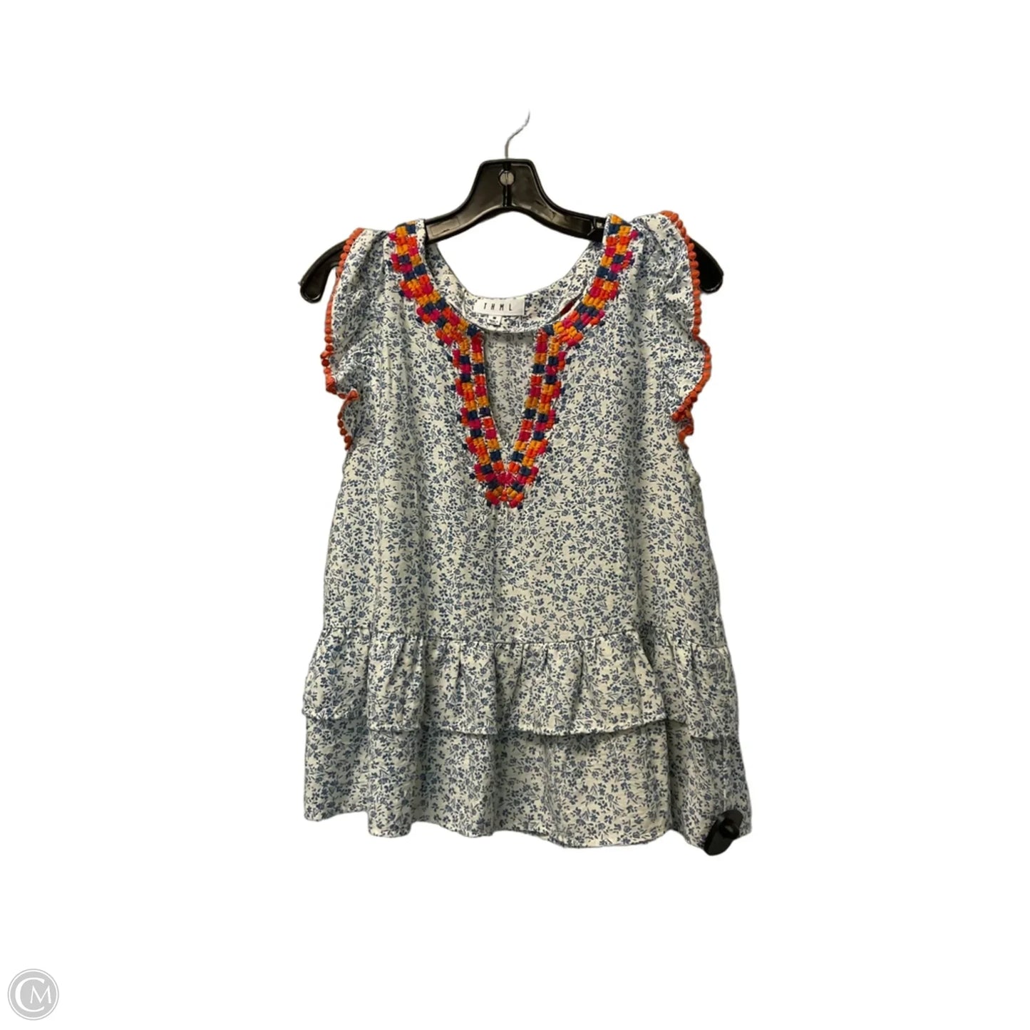 Top Sleeveless By Thml In Floral Print, Size: M