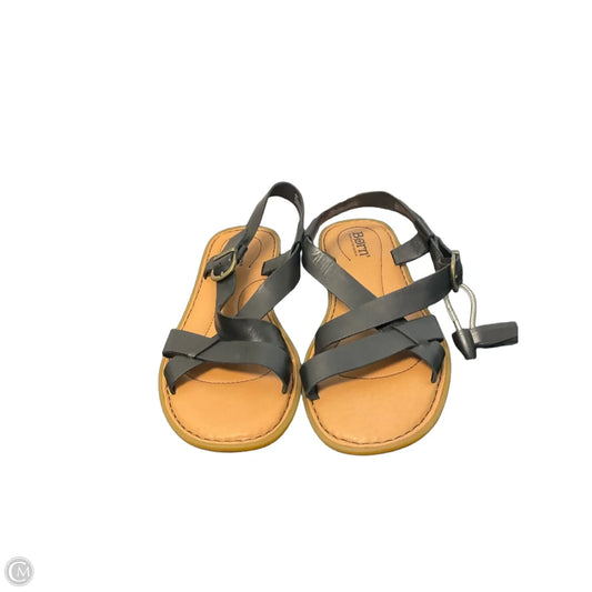 Sandals Flats By Born In Black & Brown, Size: 6