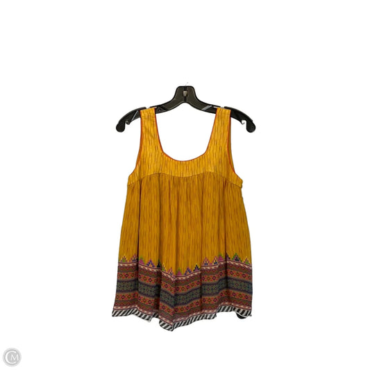 Top Sleeveless By Tanvi Kedia In Yellow, Size: S