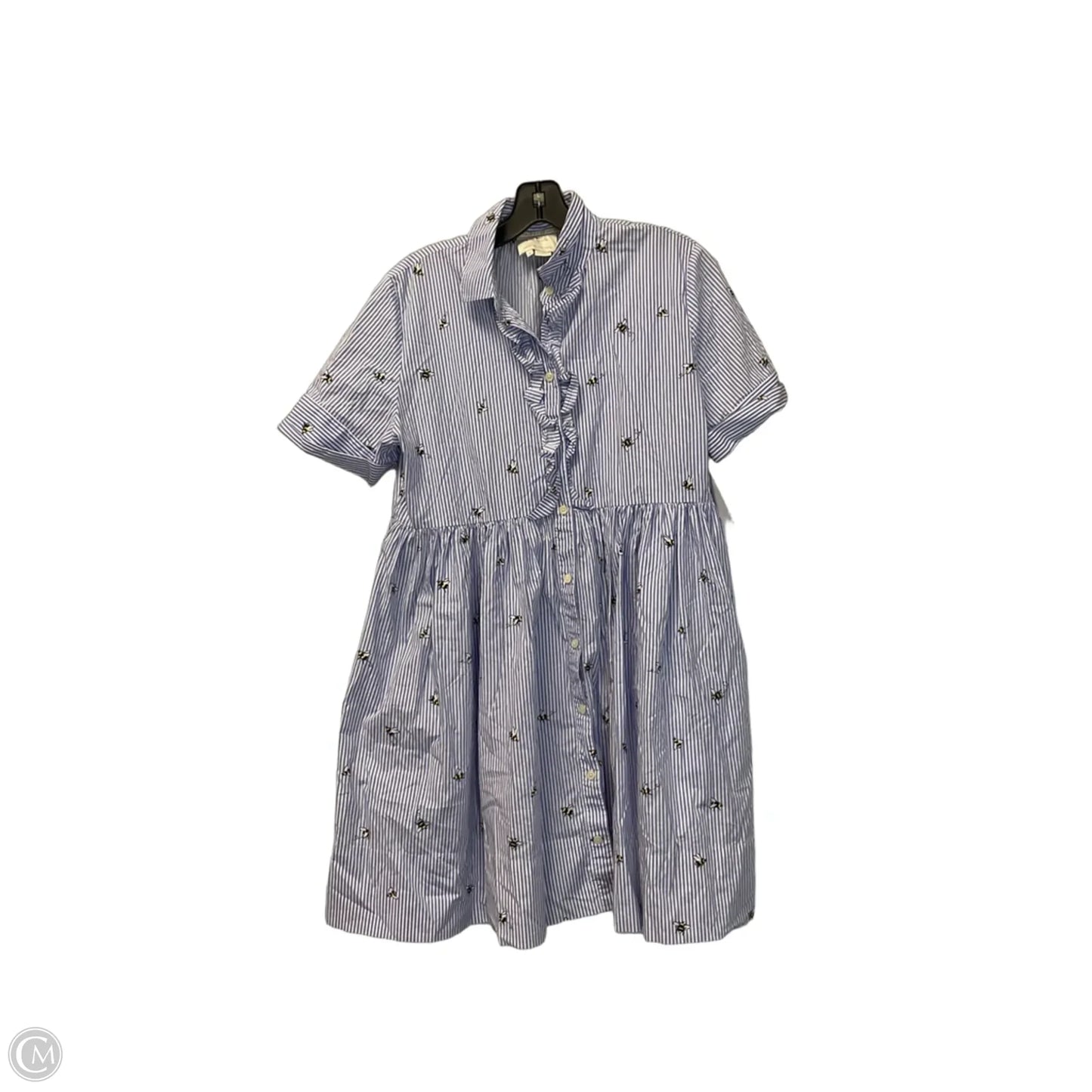 Dress Designer By Kate Spade In Striped Pattern, Size: M